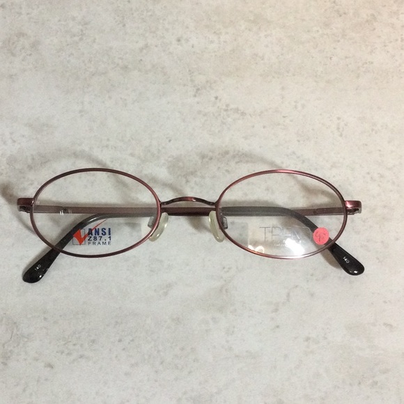 NWT Trend Setters dark pink oval metal eyeglasses new old stock - Picture 2 of 13